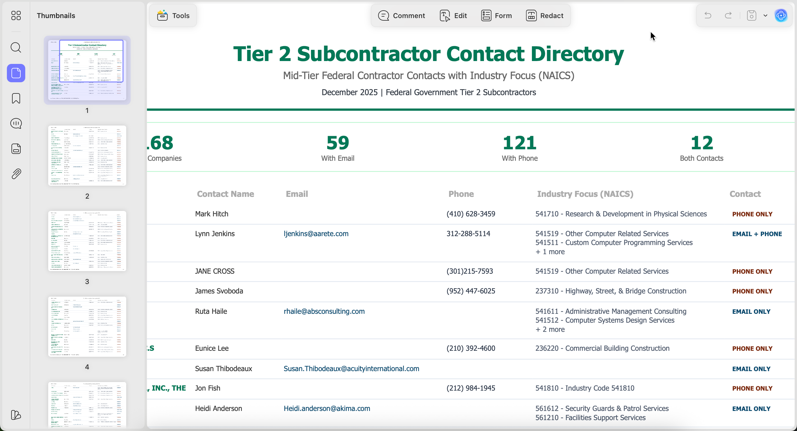 Tier-2 Supplier List screenshot 1